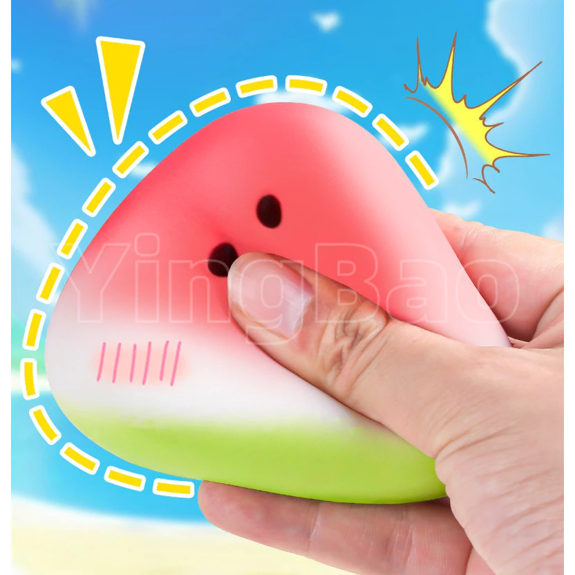 แตงโม Squishy ของเล่นผลไม้ฤดูร้อนช้า Rise นุ่มความเครียดบรรเทา Sensory Fidget กล่องตาบอดของขวัญ