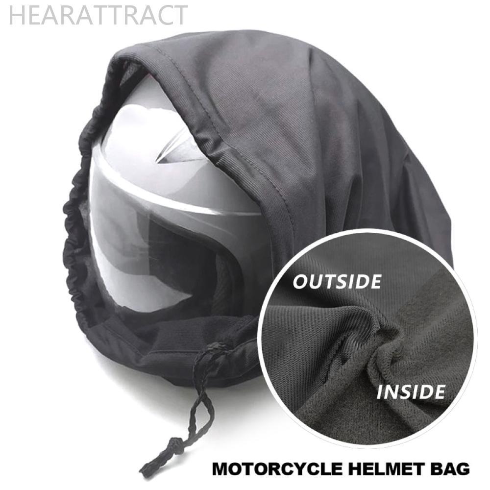 HEARATTRACT หมวกกันน็อครถจักรยานยนต์กระเป๋าเชือกเดี่ยว Plush Draw กระเป๋าสําหรับ Moped Bike Full Hal