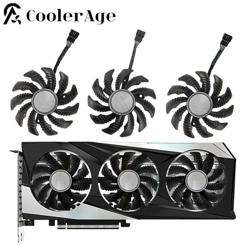 * ใหม่ Original 78MM Cooler พัดลมสําหรับ Gigabyte GeForce RTX 3060 Ti RX 6600 6700 XT GAMING กราฟิกก
