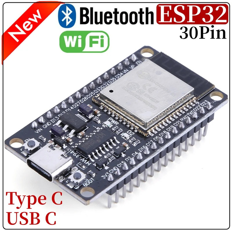 ESP32 บอร์ดพัฒนาไร้สาย WiFi โมดูลบลูทูธการใช้พลังงานต่ําพิเศษ Dual Core 30Pin ESP32-WROOM-32S 32D ES