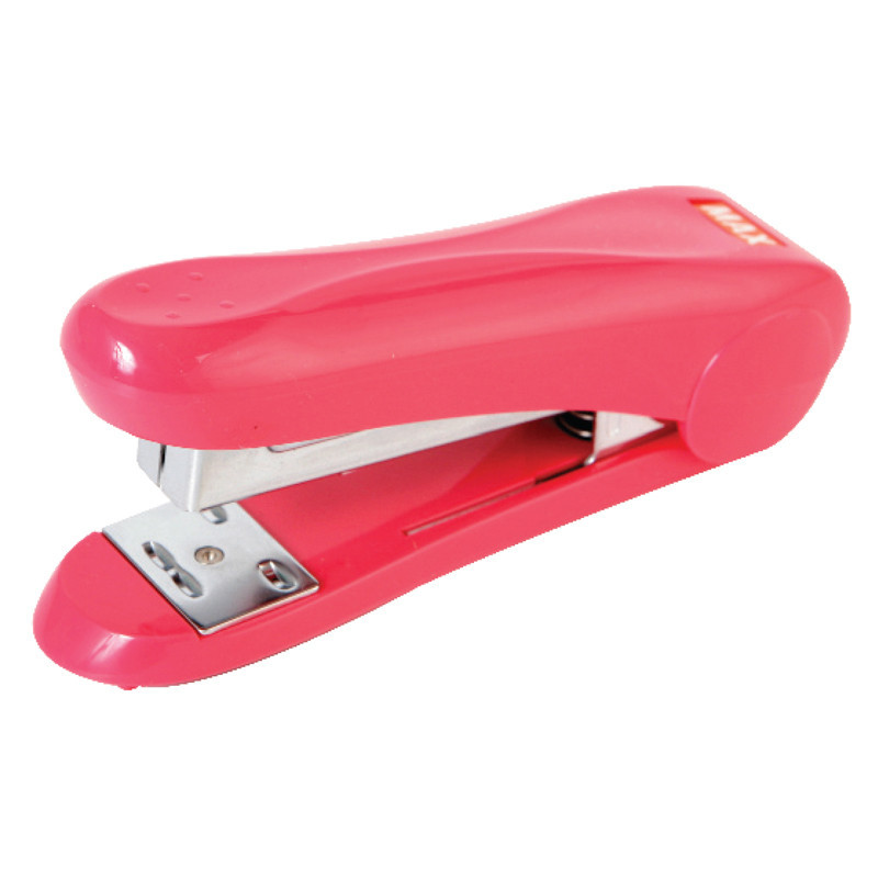 MAX เครื่องเย็บกระดาษ HD-50 สีชมพู ขนาด 3.1x12.3x5 ซม.