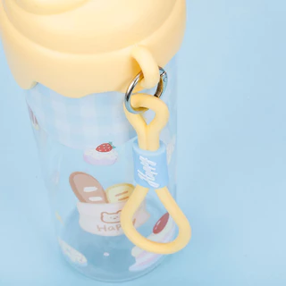 🥤 แก้วน้ำประปา 600ml ลายการ์ตูนโดพามีนพร้อมหลอด พกพาสะดวก เหมาะสำหรับสีสวยสดใสส่งไว