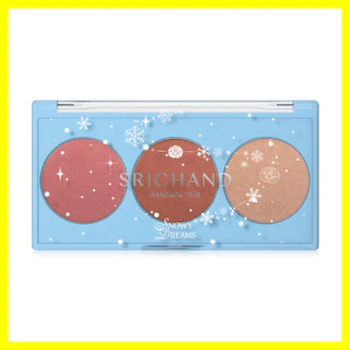 Srichand Snowy Dreams Cheek Palette 9g #02 Warm Night ศรีจันทร์ พาเลทบลัชออน.