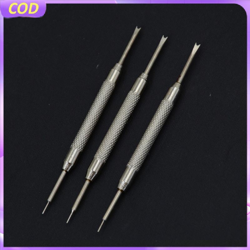 COD ชุดเครื่องมือซ่อมถอดหมุดสปริงบาร์สายนาฬิกาใหม่3ชิ้น
