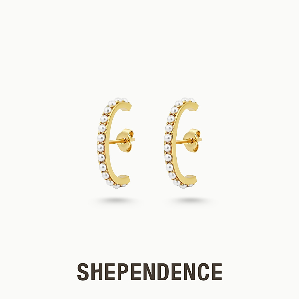 SHEPENDENCE ต่างหูคาด SUSPENDER Bella Pearl ประดับมุก