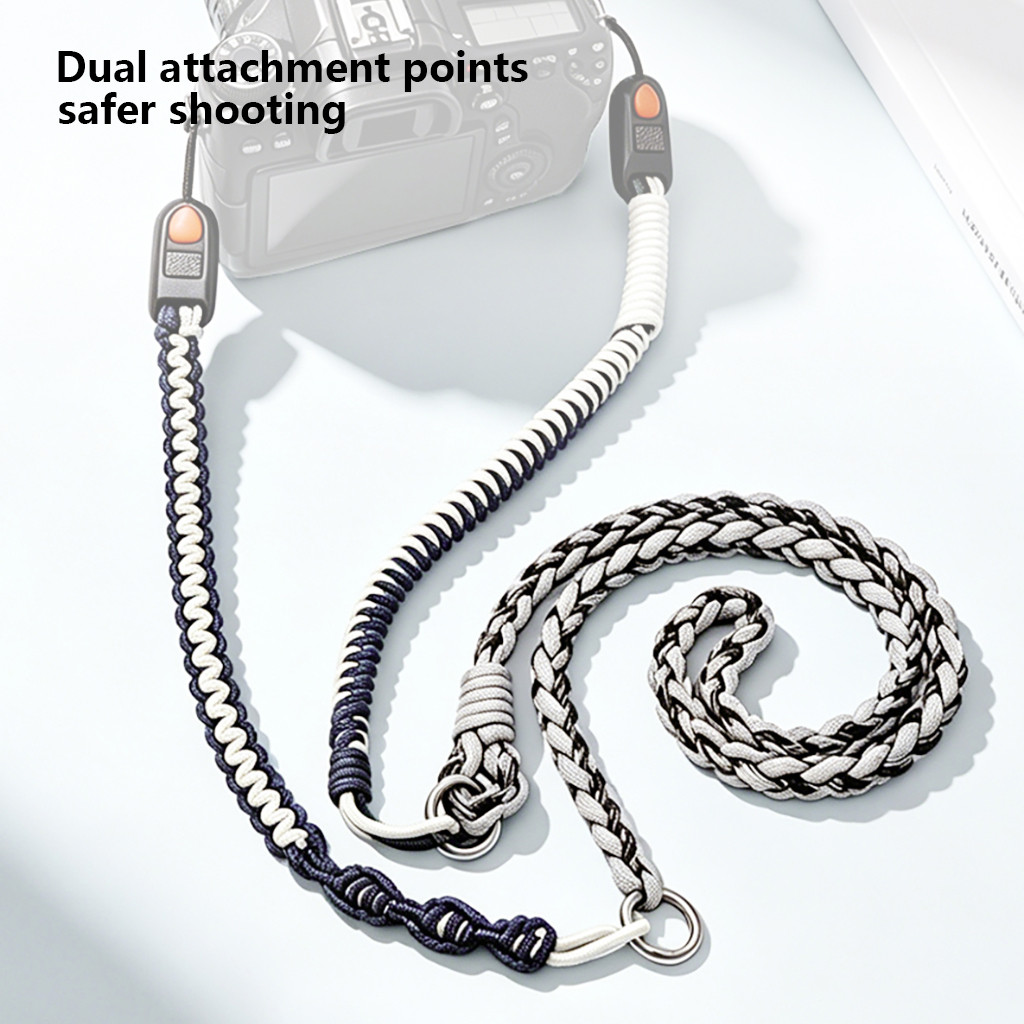 JMT 3-in-1 Action DSLR สายคล้องกล้องข้อมือ/ไหล่/คอเปิดประทุน Quick Release Buckle 360° หมุนแหวนโลหะโ
