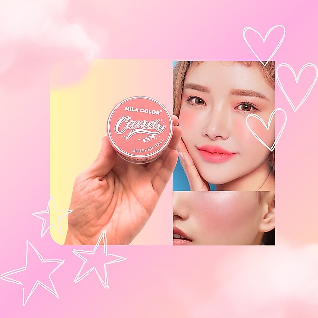  MC5101 MILA COLOR BLUSHER BALLบลั ชอ อนเม็ดบอล ปัดแก้ม แบบเม็ด สีสวย เม็ดสีแน่น ติดทนนาน หน้าเงาสวยKOKO