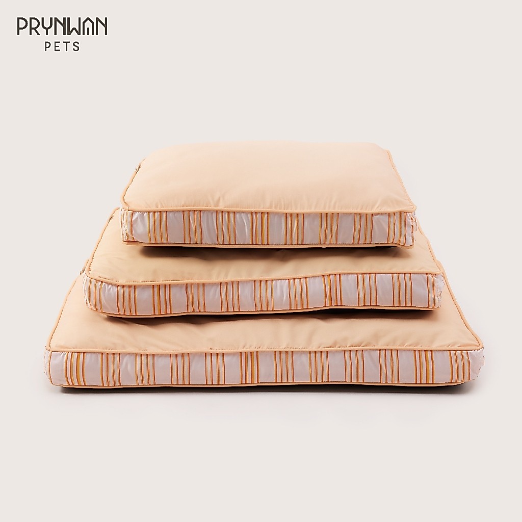 PRYNWAN Pets - Stripe Pet Cushion ที่นอนสัตว์เลี้ยง สีส้ม