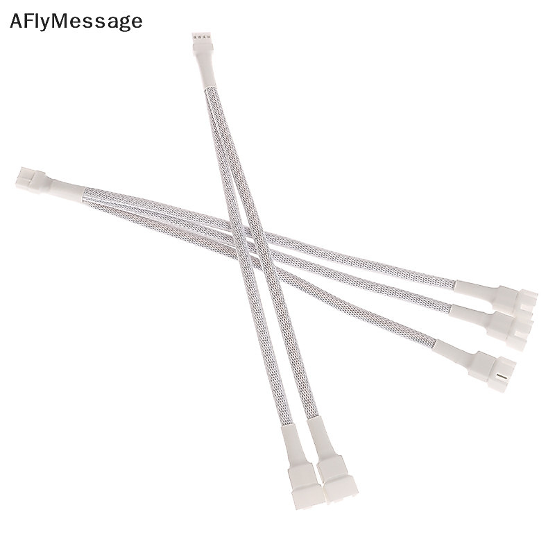 Afl 4 Pin 1 ถึง 1/2/3/4 เมนบอร์ด CPU พัดลมคอมพิวเตอร์พัดลมขยายอะแดปเตอร์สาย PWM หญิง 4 Pin Splitter สาย TH
