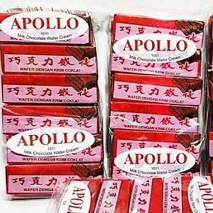 APOLLO เวเฟอร์ เคลือบ ช็อกโกแลต  แพ็ค 48 ชิ้น