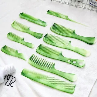 หวีแต่งผม10ชิ้นหวีเอ็นวัวป้องกันไฟฟ้าสถิตย์หวีจัดแต่งทรงผมเครื่องมือจัดแต่งทรงผมที่ตัดขนอุปกรณ์เสริม
