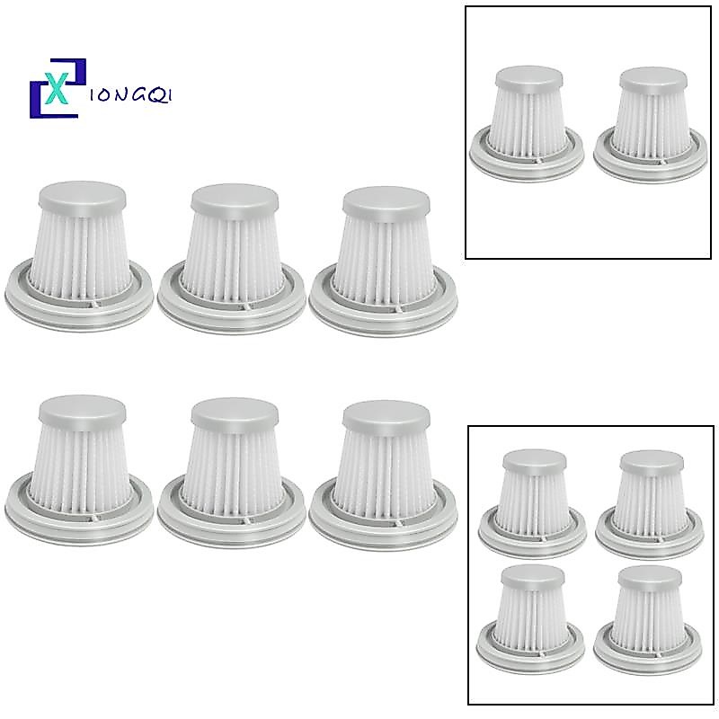 6pcs HEPA Filter สําหรับ XIAOMI MIJIA Handy เครื่องดูดฝุ่นรถบ้าน Mini ไร้สายล้างทําความสะอาดได้กรองอะไหล่อุปกรณ์เสริม