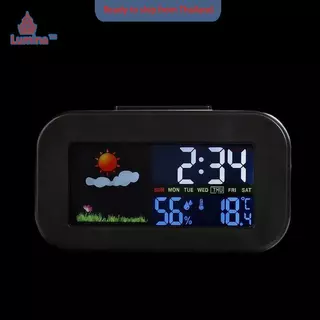 นาฬิกาสถานีอากาศอัจฉริยะพร้อมจอแสดงสีและความชื้นจอ backlit สำหรับเด็กและวัยรุ่นห้องนอน/หอพัก