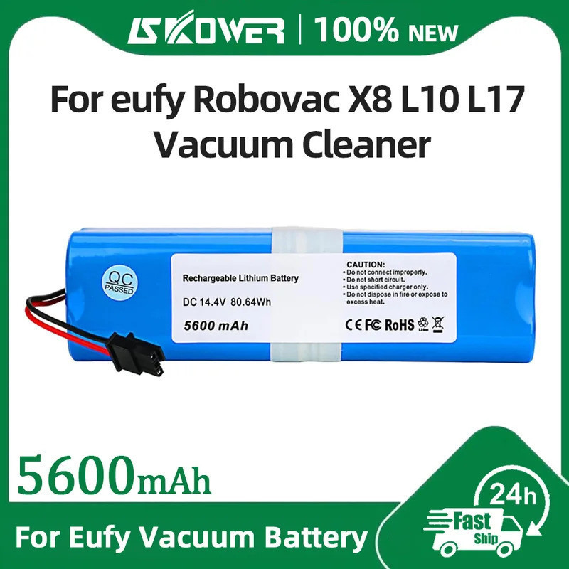 SKOWER 5600mAh แบตเตอรี่หุ่นยนต์สําหรับ Eufy RoboVac L10 L70 Hybrid T2190 X8 Pro SE Qihoo 360 S9 X90