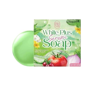 สบู่ครูเบียร์ สบู่ผัก Nuya White Plus Serum Soap ขนาด 60กรัม