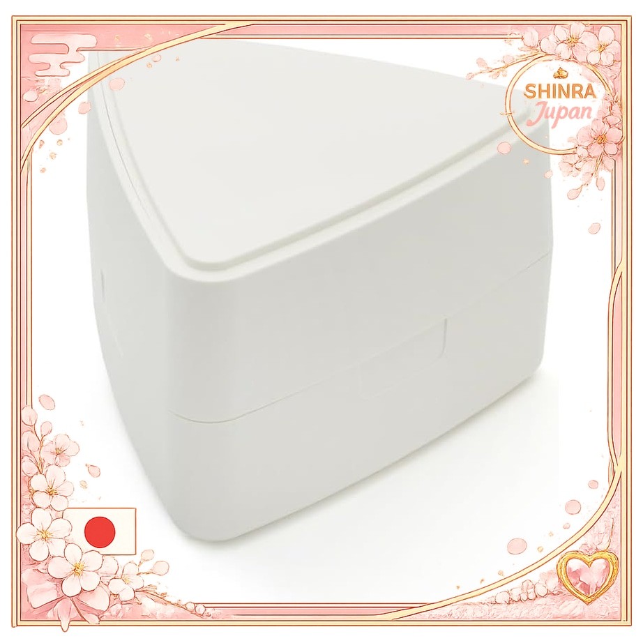 《Direct From Japan》  GEL-COOL triangle rice ball case with integrated ice pack, for 1 piece, milk wh