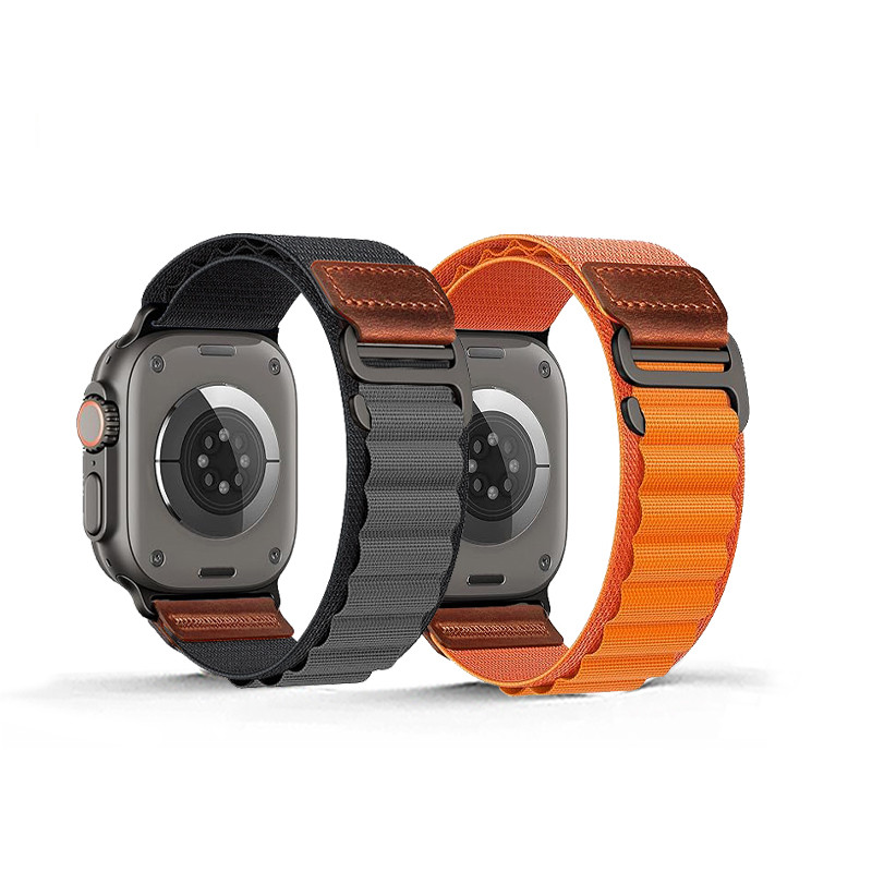 หนังไนลอน Alpine correa สายรัดสําหรับ Apple watch 10 44 มม.40/49/42 46 มม.45/41 มม. iWatch series 11 10 9 8 7 6 ultra 2