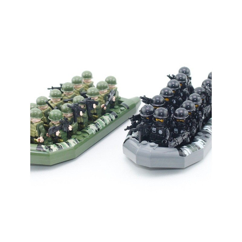 Building Block Minifigure World War II Special Hummer Armored Vehicle Soldier Boy Assembled