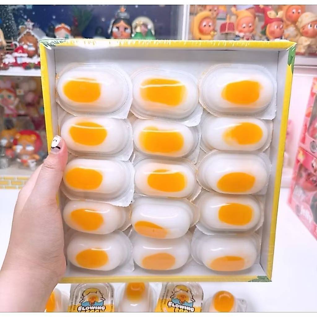 พุดดิ้งไข่ออนเซ็น พุดดิ้งไข่ต้ม พุดดิ้งไข่เยิ้ม เยลลี่ 1 กล่อง 5-30 ชิ้น