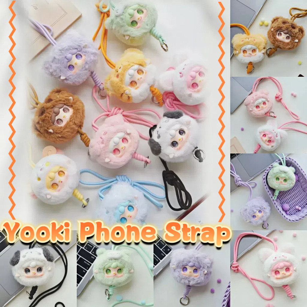 Yooki V7 Phone Strap Blind Box | Baby Three Mobile Phone lanyard Random Box 1 ชิ้น
