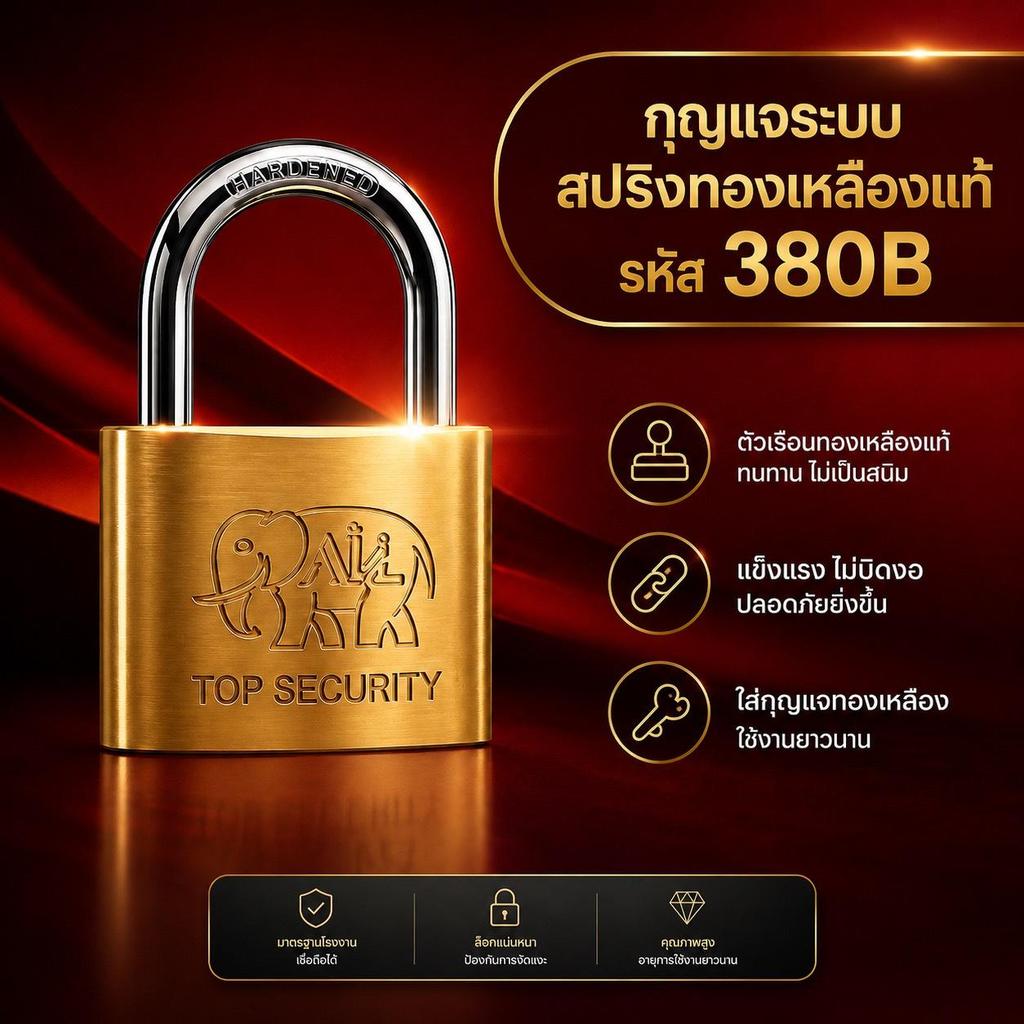 กุญแจสปริงทองเหลืองตราช้างรุ่น  วัสดุเป็นทองเหลืองแท้100% #กุญแจตราช้าง #แม่กุญแจตราช้าง #กุญแจทองเหลืองตราช้าง