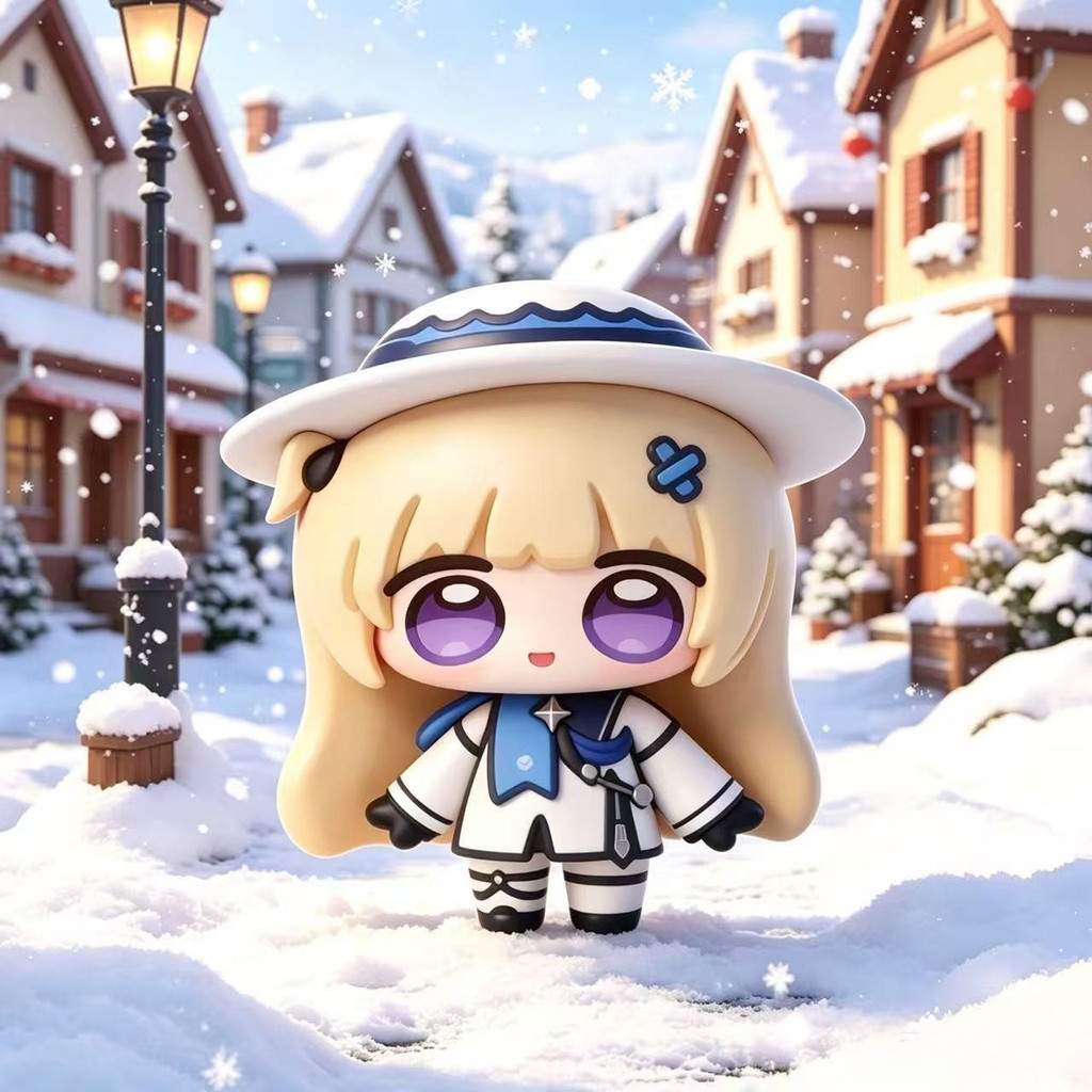 มาใหม่ Wuthering Waves Phoebe Chibi รูปน่ารักรุ่น Q สาวรุ่น Carttheia Cantarella ตัวอักษร Pvc เดสก์ท็อปเครื่องประดับ