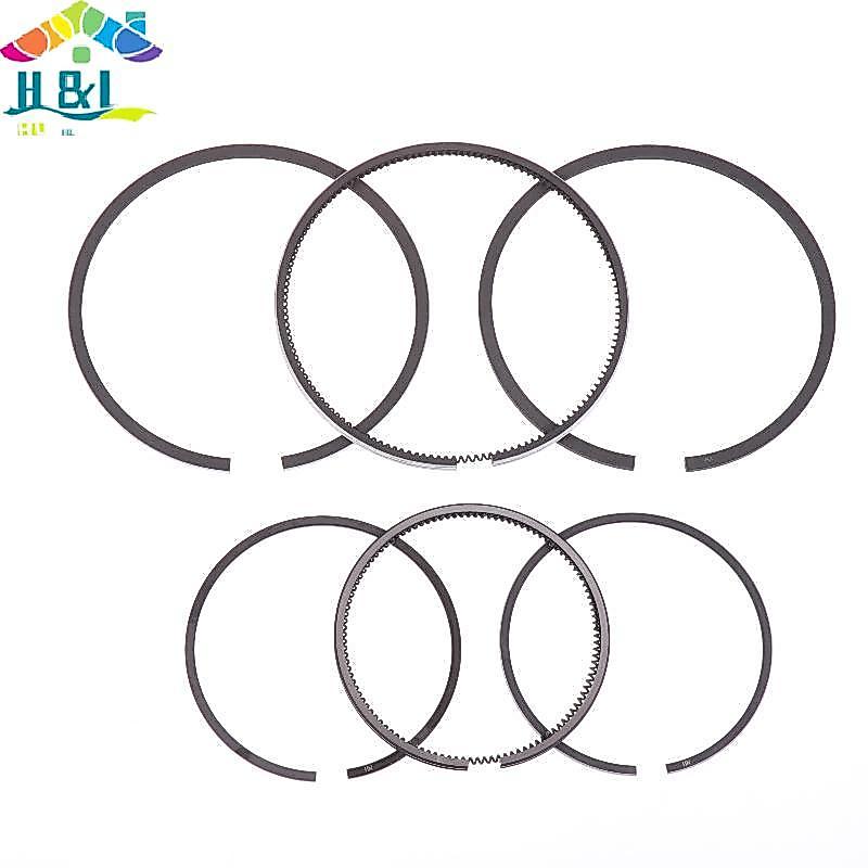 H & L 3 ชิ้น/เซ็ตแหวนลูกสูบ Fit กระบอกเดียวเครื่องยนต์ดีเซล 168F 170F 173F 178F 186F 188F 192F เครื่