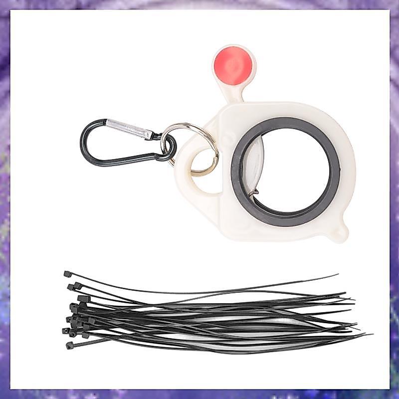 Zip Ties Holder Keeper สําหรับสายไฟแบบพกพาฮาร์ดแวร์เครื่องมือเก็บเรืองแสงใน Dark Zip Tie Organizer