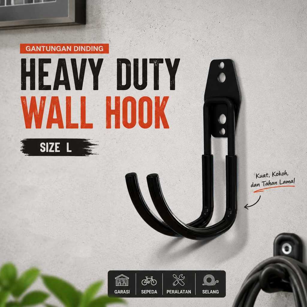 GANTUNGAN CPTBLISTRMCIRON Heavy Duty Wall Mount Organizer - MC003