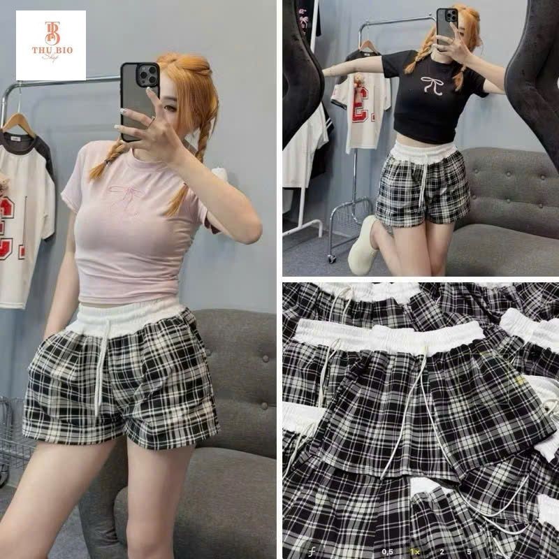 (รุ่นใหม่) กางเกงขาสั้นสีขาวม้วนพร้อม COOL MATERIAL bio98