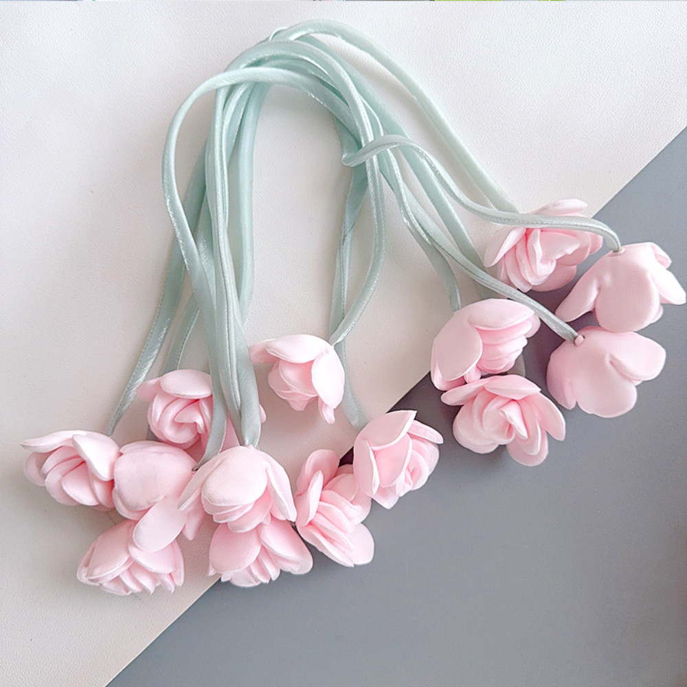 อุปกรณ์ตกแต่งดอกไม้ผ้า double-headed lily bud – ใช้สำหรับทำจี้เครื่องประดับและงานฝีมือ ราคา ถูกที่สุด ดีลบีเคเค แกลเลอรีภาพที่ 9