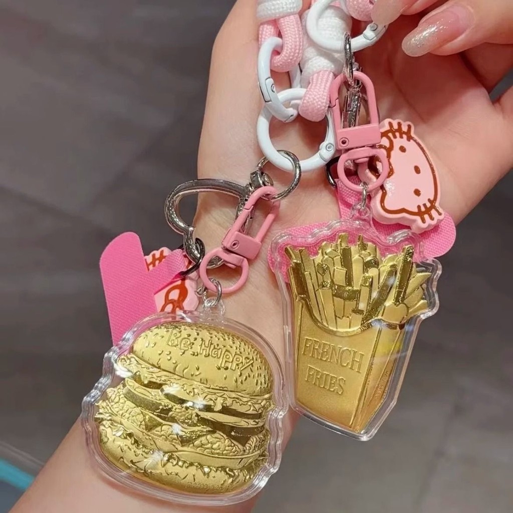 Kittyine 金999 lambine Charp Box Box Box Size Size Silver Gold 999 Milk Tea Fries Hangn0gt392.my20250