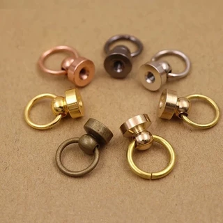 ห่วงคล้องพวงกุญแจ แบบน็อต 12 ตัว ติดตุ๊กตาไหมพรม คล้องกระเป๋า ใส่งานฝีมือ DIY