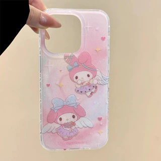 เคสไอโฟน 17 16 15 13 สำหรับ iPhone 11 13 15 Pro Max 12 14 Pro Max XR X XS Max 7 8 15 14 Plus ปกทำนองที่น่ารักน่ารัก