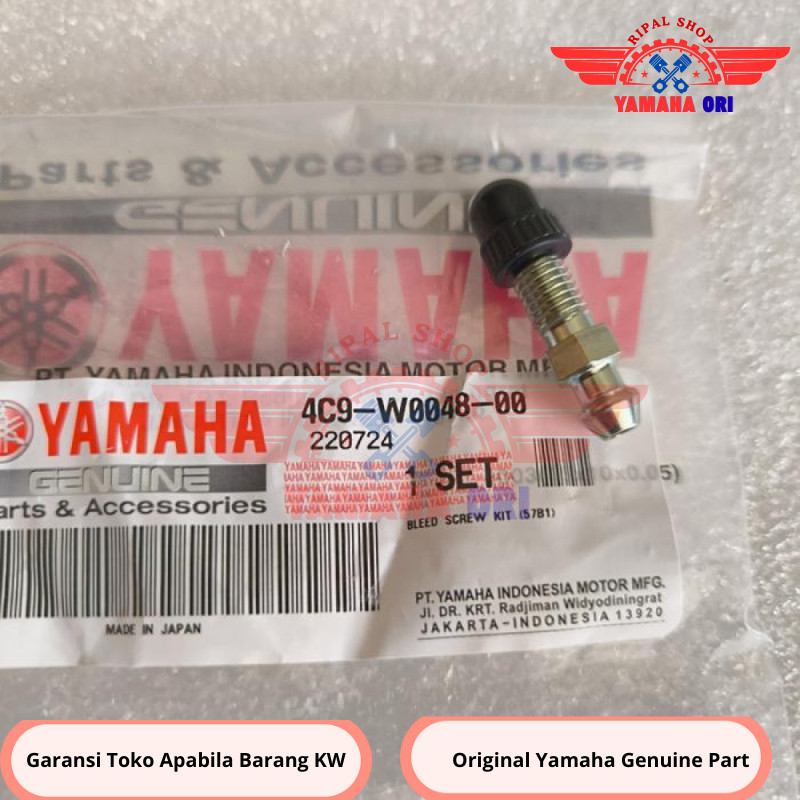 F1ZR RX KING ราศีพิจิก Nouvo Vixion Mio 4C9-W0048-00 Caliper Air Drain จุกนม Bolt