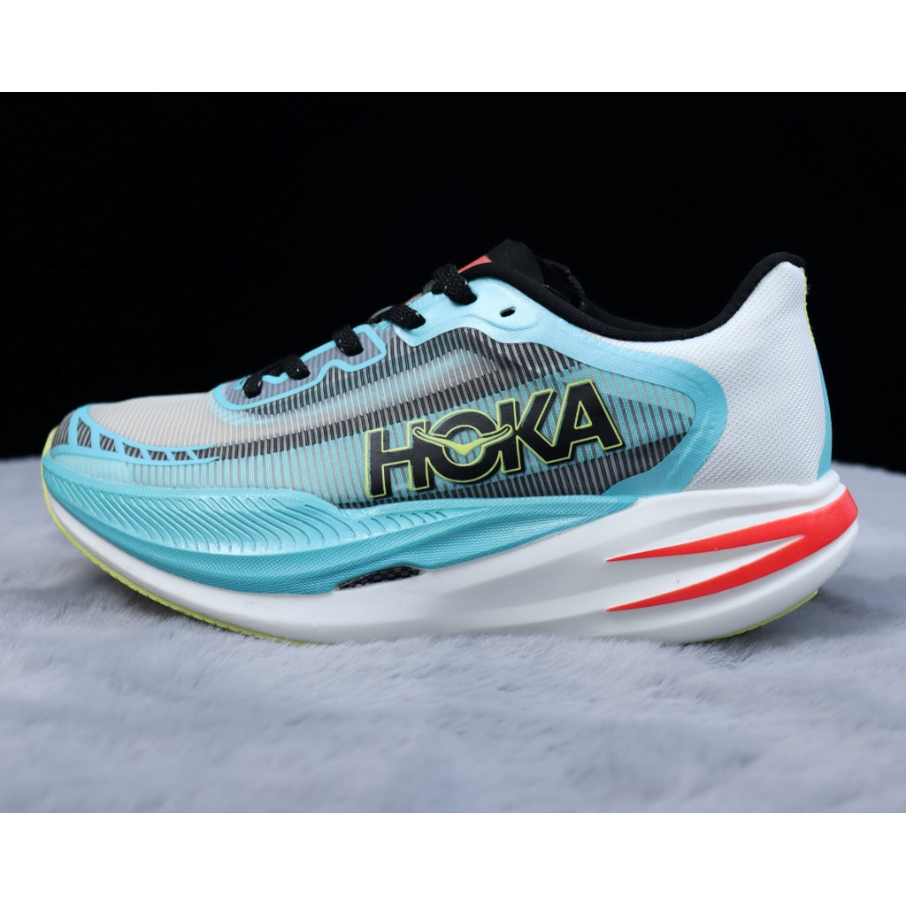 HOKA Cielo X1 2.0 รองเท้าวิ่งมืออาชีพ Racing Car Shock Absorption Anti-slip Wear-resistant Training 