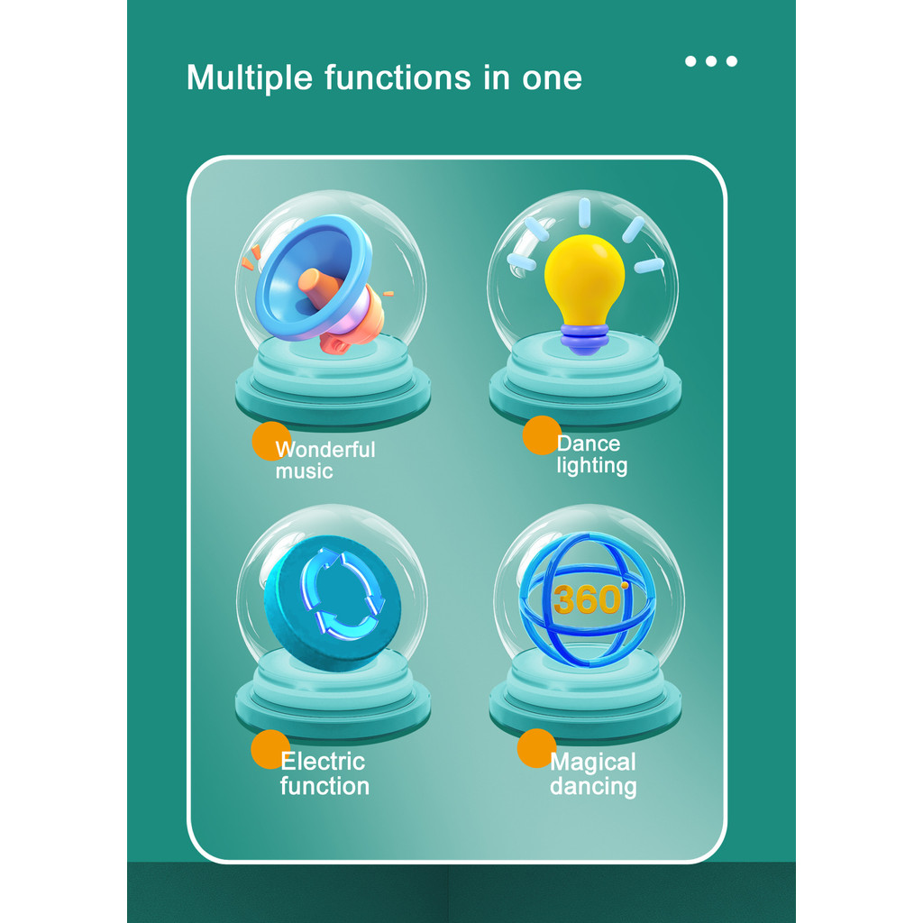 แมงกะพรุนไฟฟ้า Magical Dancing Octopus ของเล่น Octopus หลีกเลี่ยงอุปสรรคอัตโนมัติเด็กการศึกษา De - รูปที่ 7