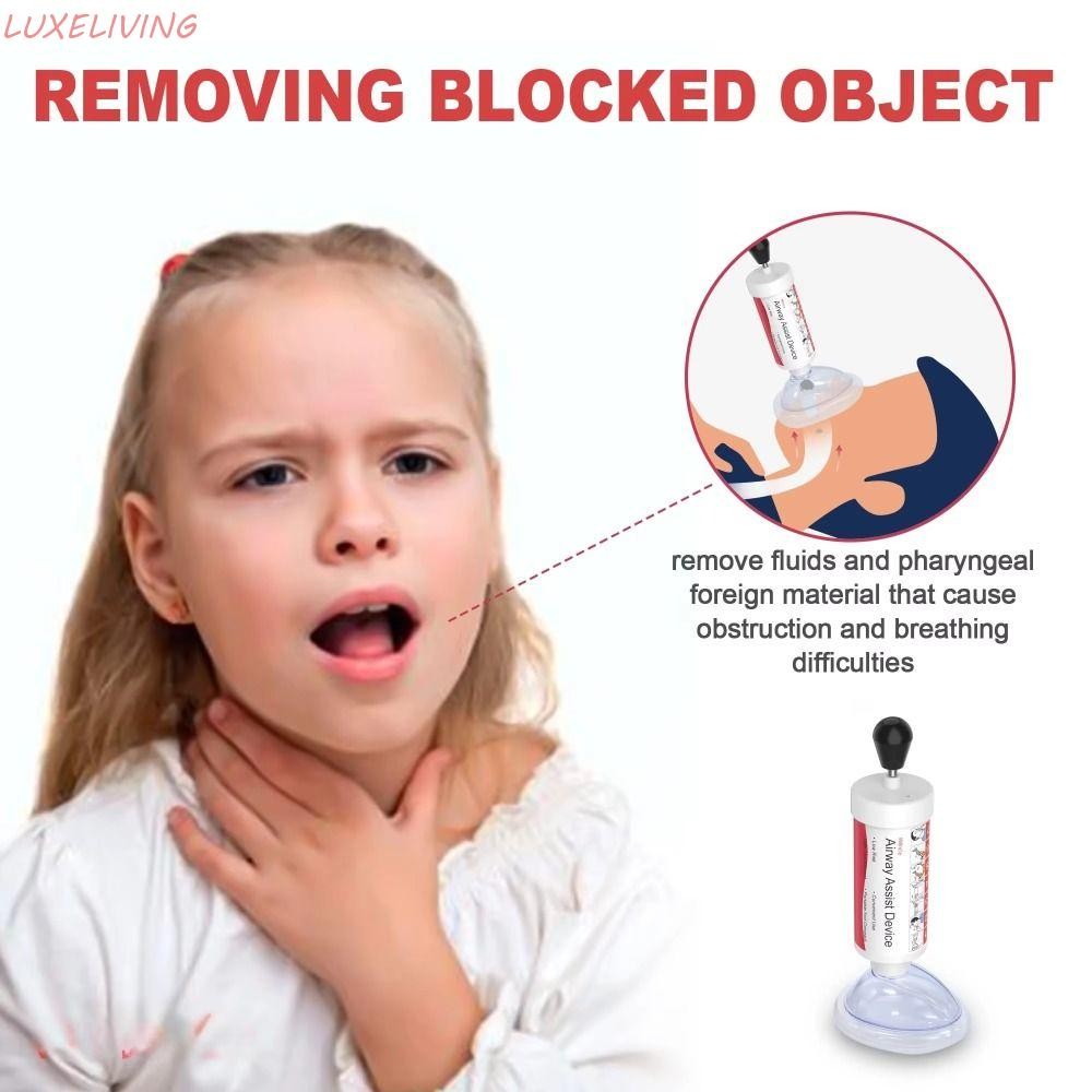 Luxeliving อุปกรณ์ป้องกันการสำลัก พกพาสะดวก พร้อมหน้ากาก CPR LifeVac