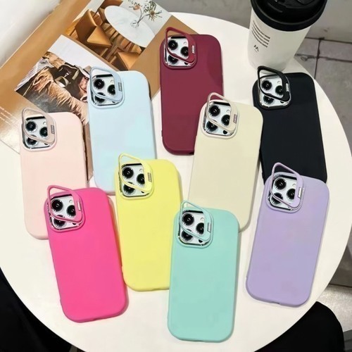 SOFTCASE MACAROON STAND IPHONE 15 15 PRO 15 PRO MAX 16 16 PRO 16 PLUS 16 PRO MAX X XS XR XS MAX -GMT
