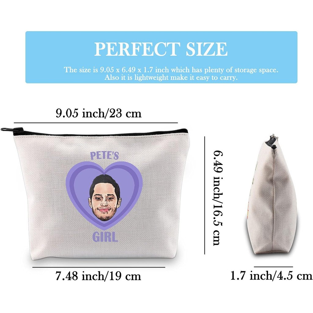 GJTIM Pete ของขวัญ Pete แรงบันดาลใจของขวัญซิปกระเป๋าแต่งหน้ากระเป๋าสําหรับ Pete แฟน Fandom (กระเป๋าเ
