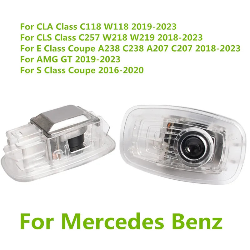 2PCS สําหรับ Mercedes Benz CLA CLS SE Coupe Class C118 W118 C257 W218 W219 LED รถประตูภายในหลอดไฟอุป