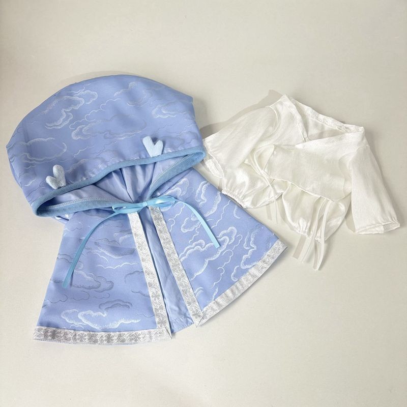 ชุดตุ๊กตา 15cm ชุดตุ๊กตา 10cm Nezha Ao Bing 10cm20cm40cm หนึ่งรางวัลที่นั่งผ้าฝ้ายเสื้อผ้าเด็ก Forty