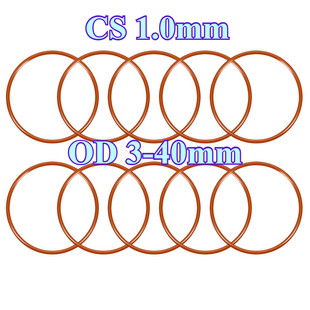 [DXM-STH] โอริงสีแดง CS1.0mm * OD3-40mm