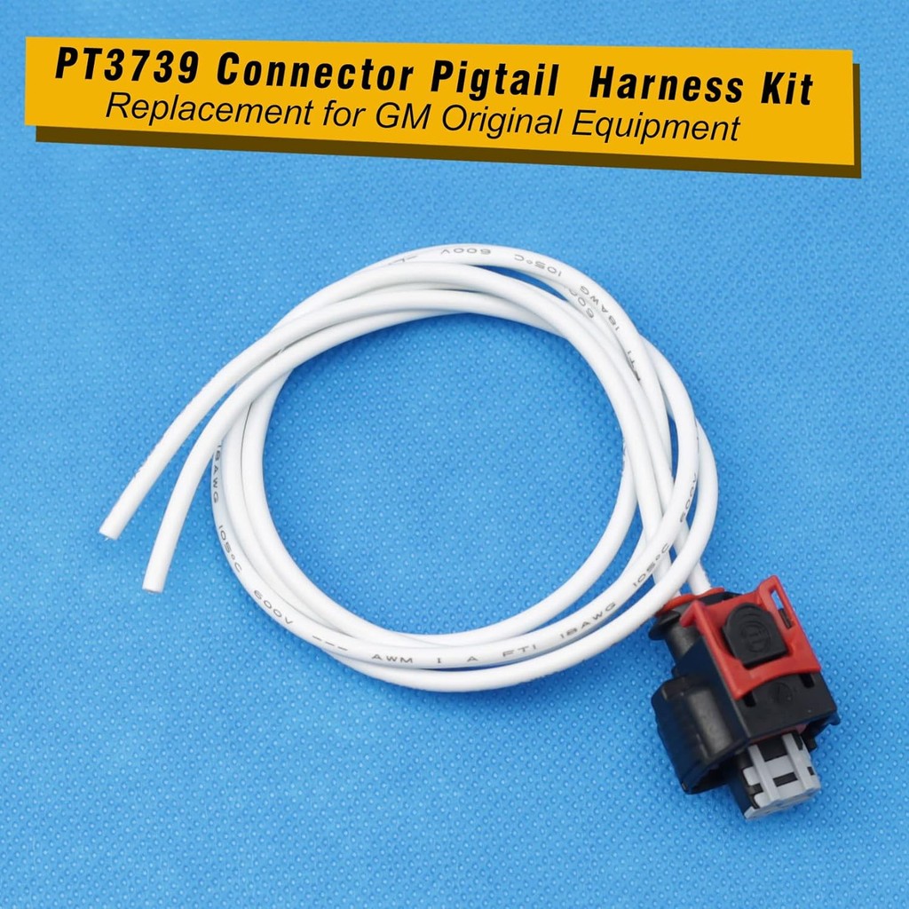 PT3739 Multi-Purpose หัวฉีด Pigtail Connector 2PCS อัพเกรด,หัวฉีดน้ํามันเชื้อเพลิง Pigtail Connector