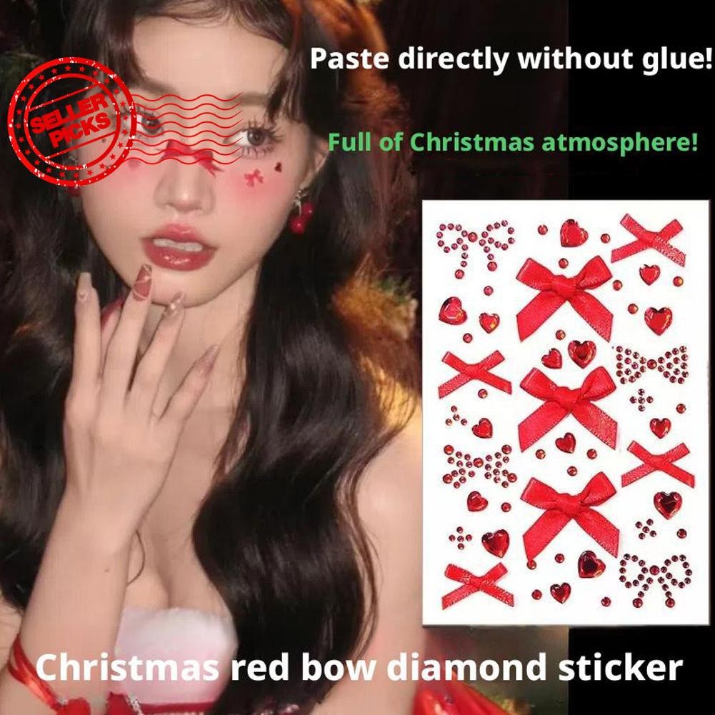 เครื่องสําอาง Face Art ตกแต่งลูกปัดสติกเกอร์สําหรับผมและใบหน้าแต่งหน้า Accesories A4o3