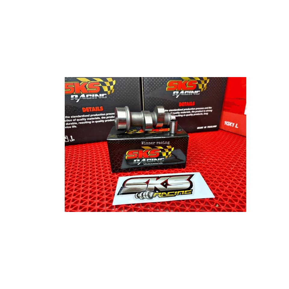 แคมแต่ง Sks racing ตั้ม างพลี รุ่นwave 100 สำหรัลูกเดิม-53ไม่หลวาล์ /53-54หลวาล์ว มีปัญหาเปลี่ยนตัวใ