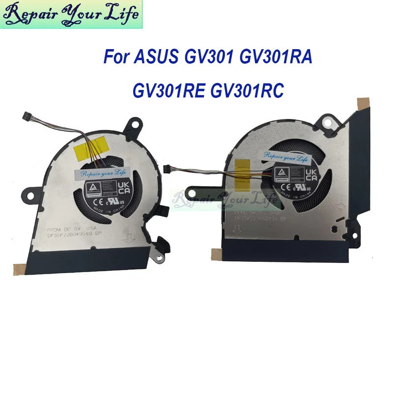 โน้ตบุ๊ค CPU GPU Cooler พัดลมสําหรับ ASUS ROG Flow X13 GV301RA GV301RE GV301RC 2-in-1 Gaming Ultrabo