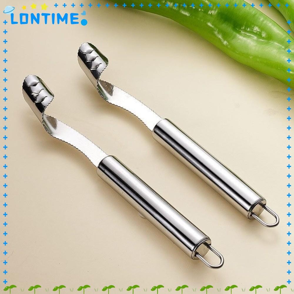 LONTIME เครื่องกําจัดแกนพริกไทย, การประมวลผลผักสแตนเลส Jalapeno Corer Remover, ทนทานมัลติฟังก์ชั่สะด