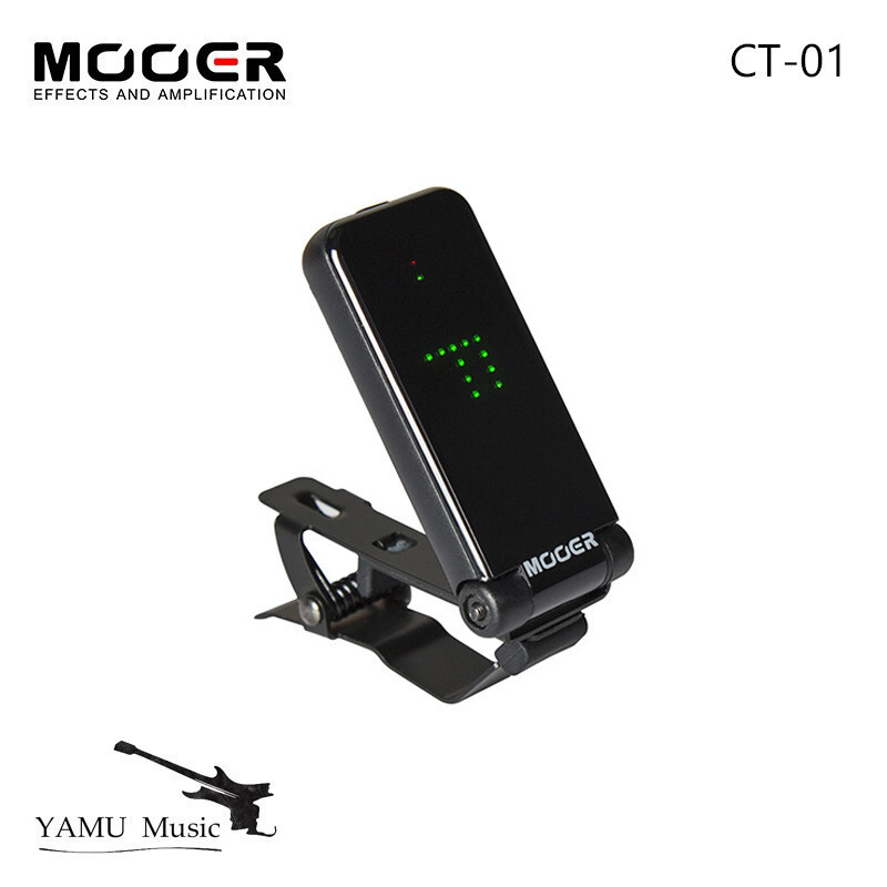 Mooer CT01 ClipOn Tuner ไฟฟ้าและเบสใช้งานได้รวดเร็วเพียงกดและหมุนได้ถึง 180 องศา