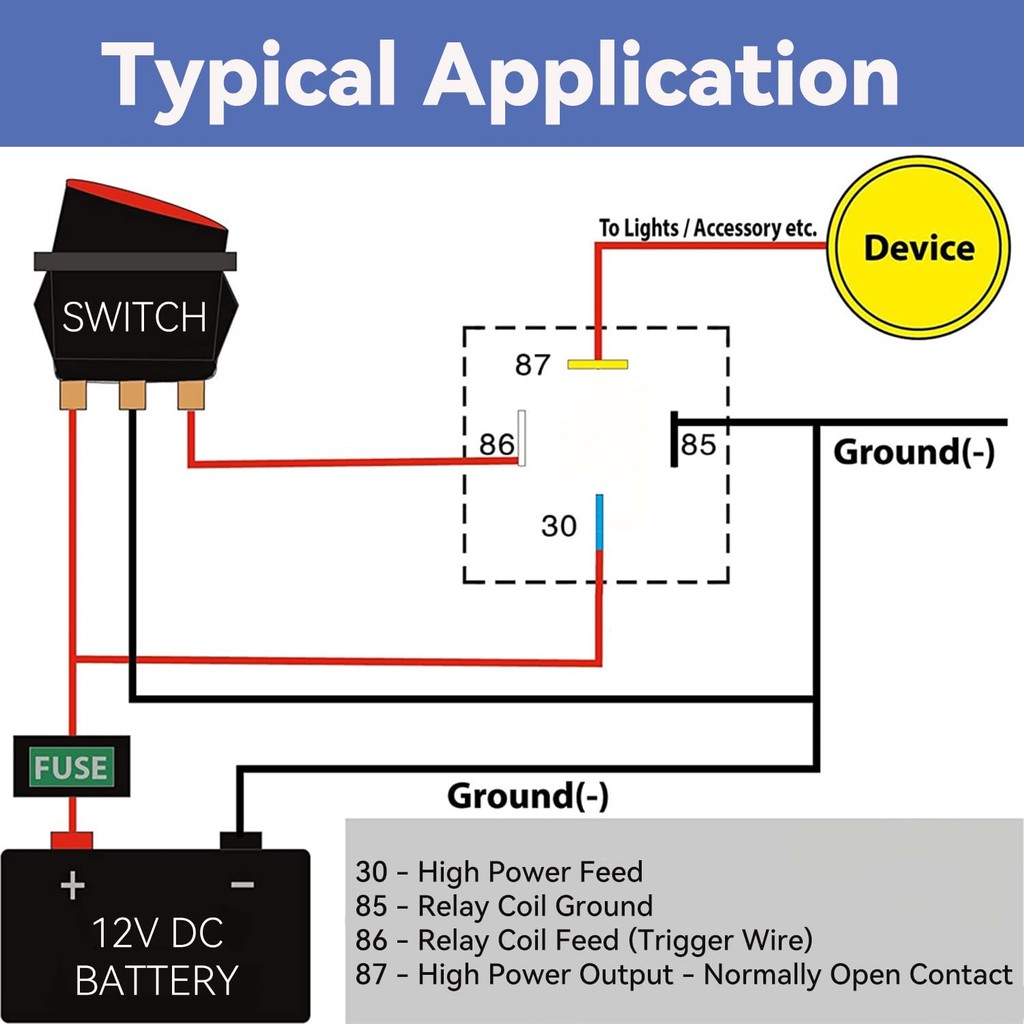 JD1912 รีเลย์รถยนต์ 4-Pin 40A 12V SPST รถบรรทุก Van รถจักรยานยนต์เรือรีเลย์,5 แพ็ค JA0L